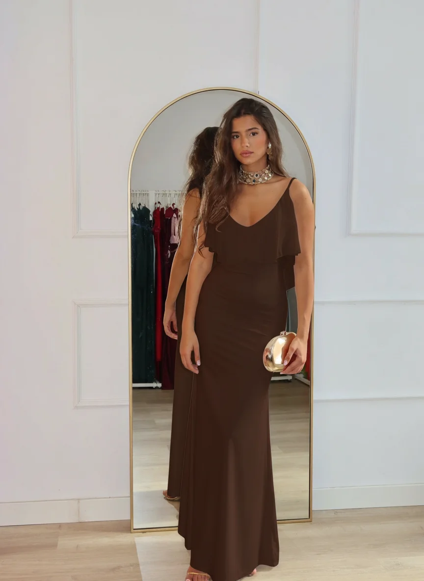 Vestido Zayn Marrón